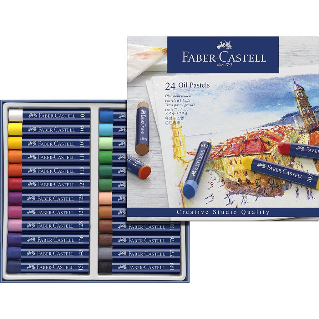 PINTURAS PASTEL FABER 24 COLORES
