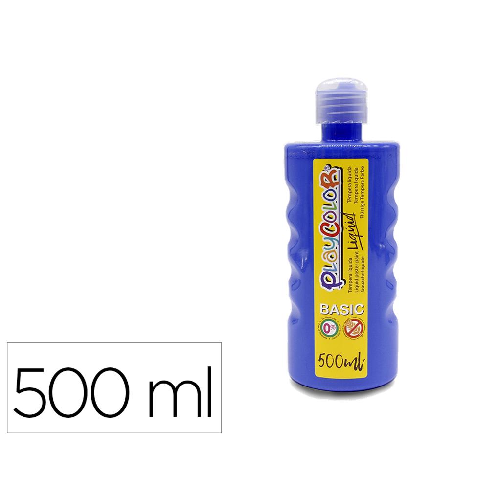 TEMPERA INSTANT PLAYCOLOR 500ML - AZULOSCURO