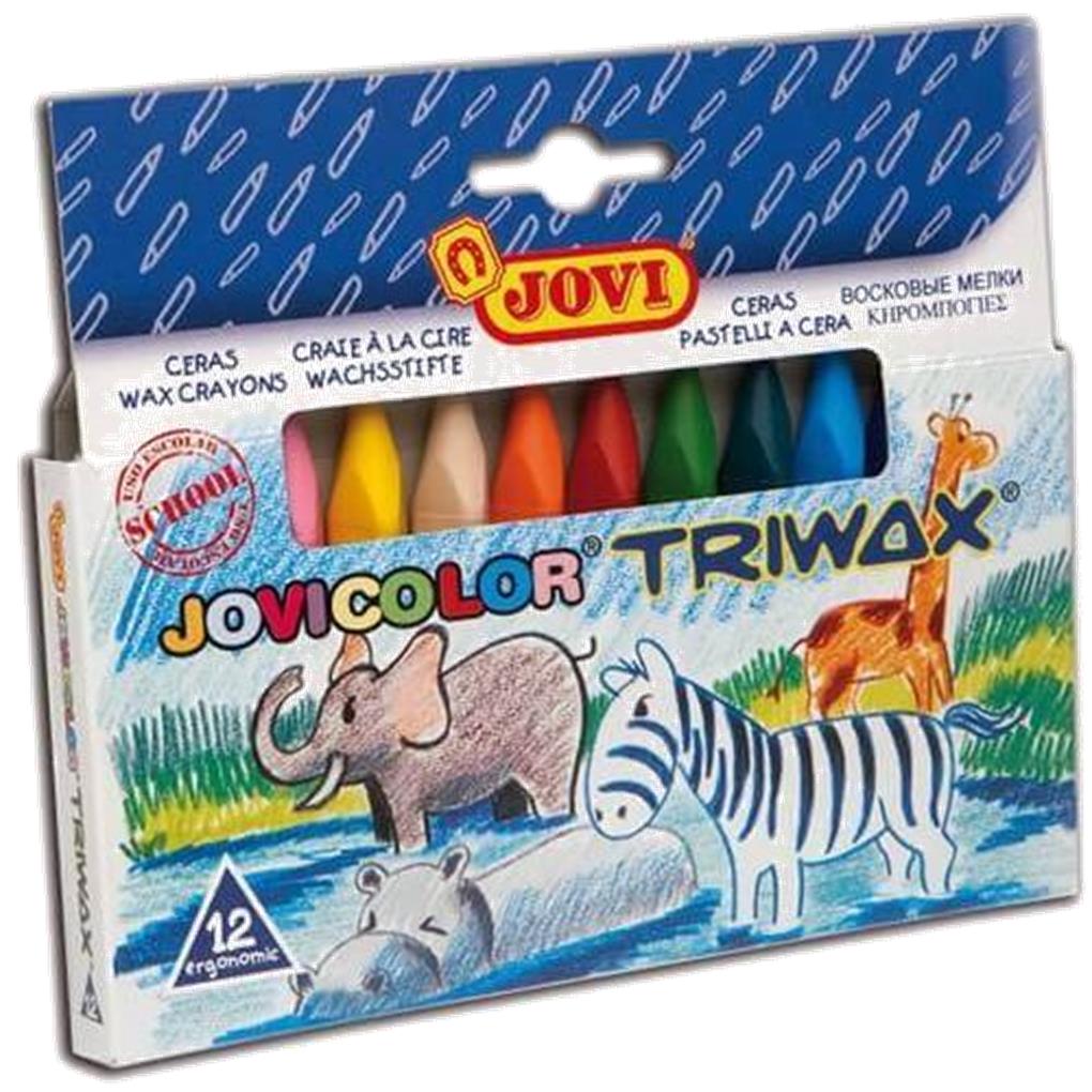 JOVICOLOR TRIWAX - 12 COLORES