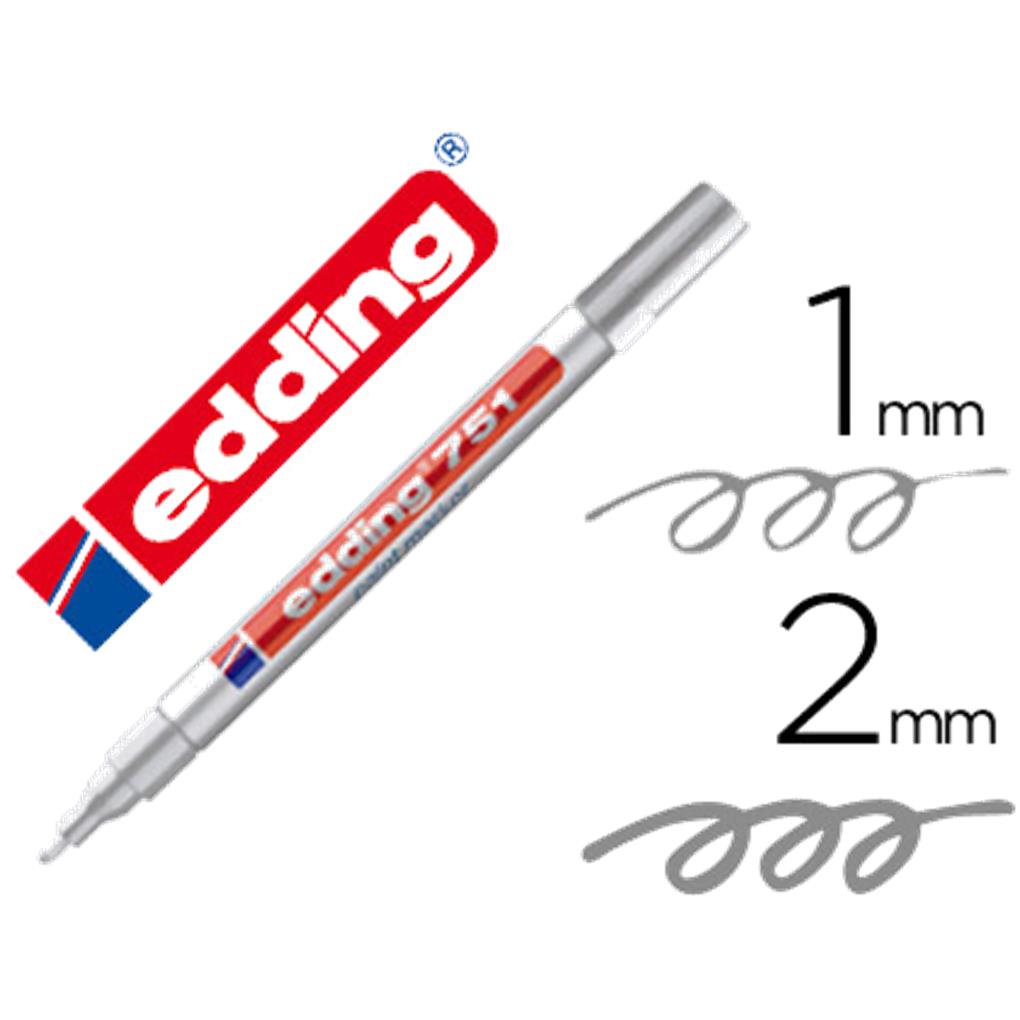 ROTULADOR EDDING 751 - BLANCO