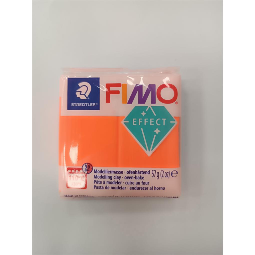 FIMO EFFECT 57 GR COLOR NARANJA NEON