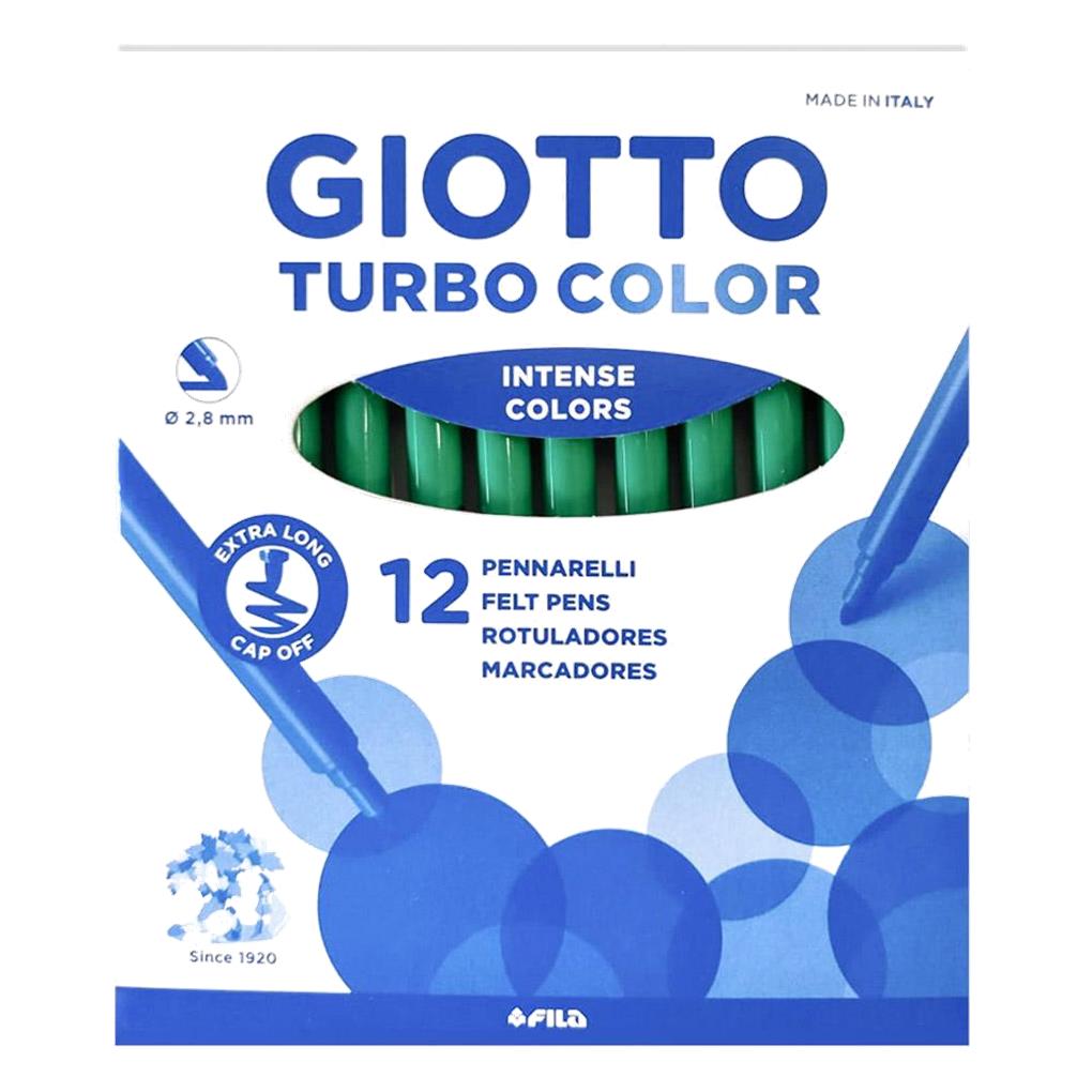 ROTULADOR GIOTTO TURBO COLOR CAJA 12 UD - VERDE OSCURO