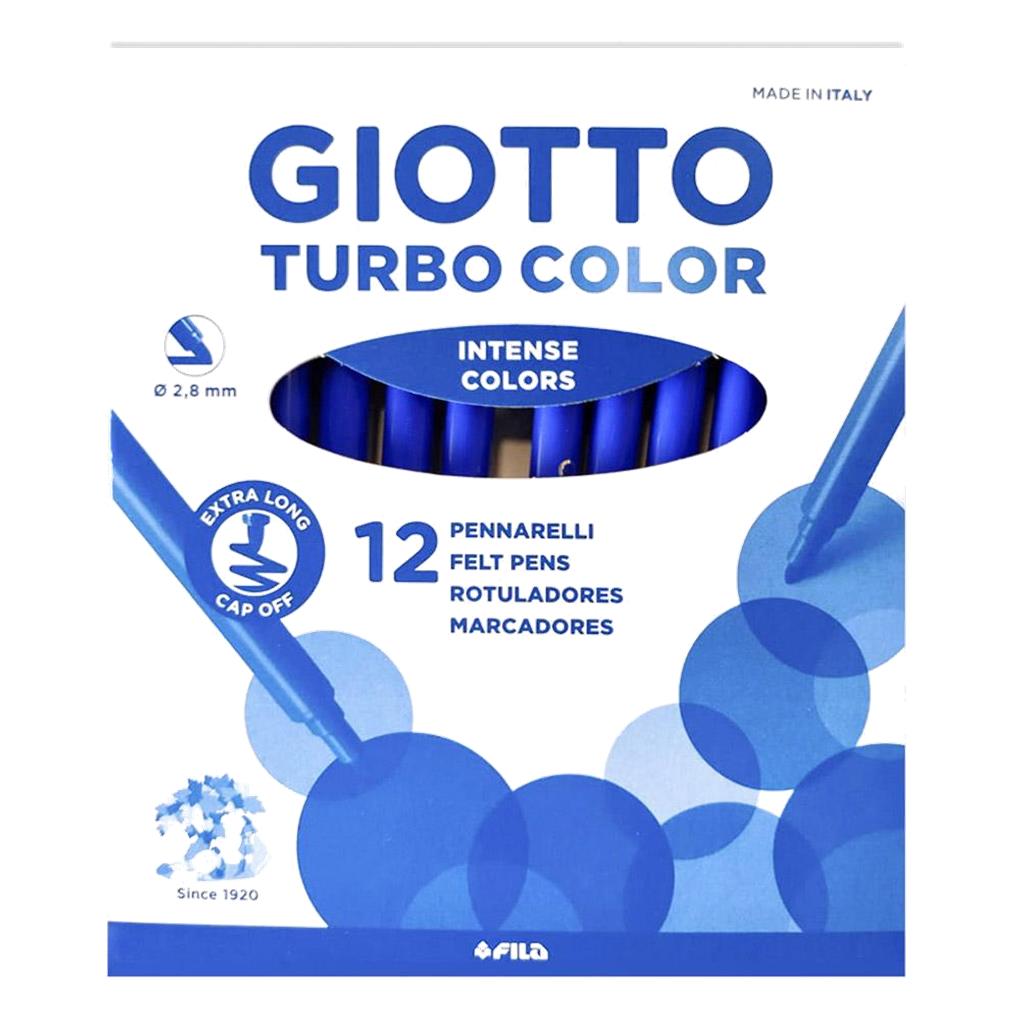ROTULADOR GIOTTO TURBO COLOR CAJA 12 UD - AZUL ULTRAMAR