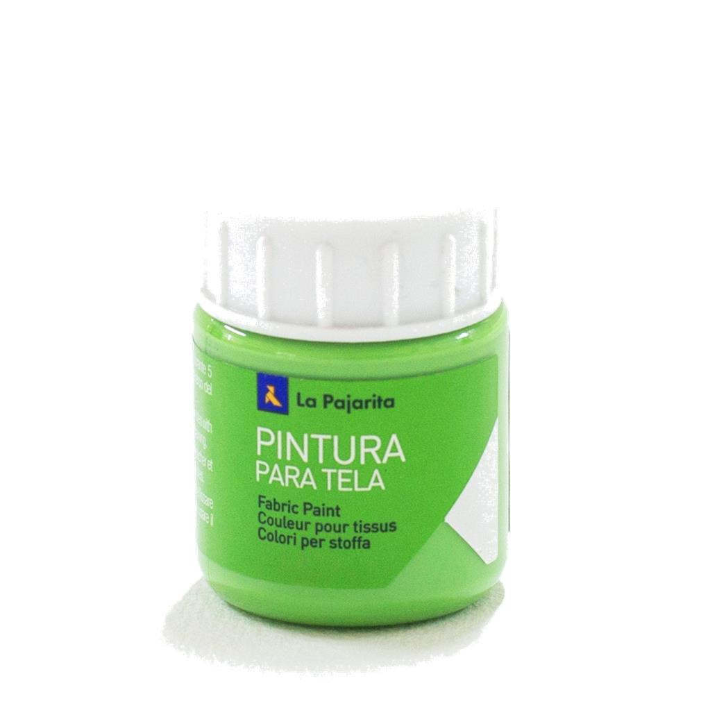 PINTURA TEXTIL LA PAJARITA VERDE PRIMAVERA T-10 BOTE 25 ML.