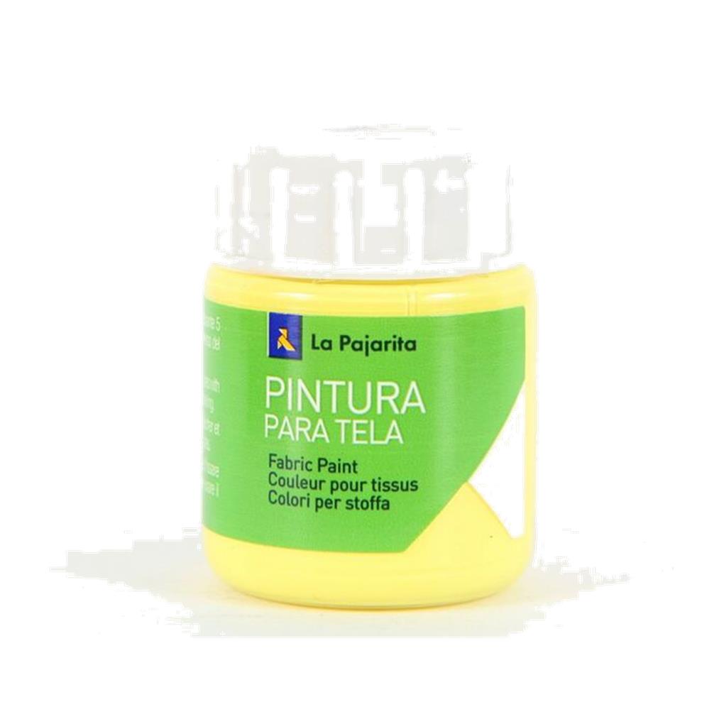 PINTURA TEXTIL LA PAJARITA AMARILLO CLARO T-05 BOTE 25 ML.