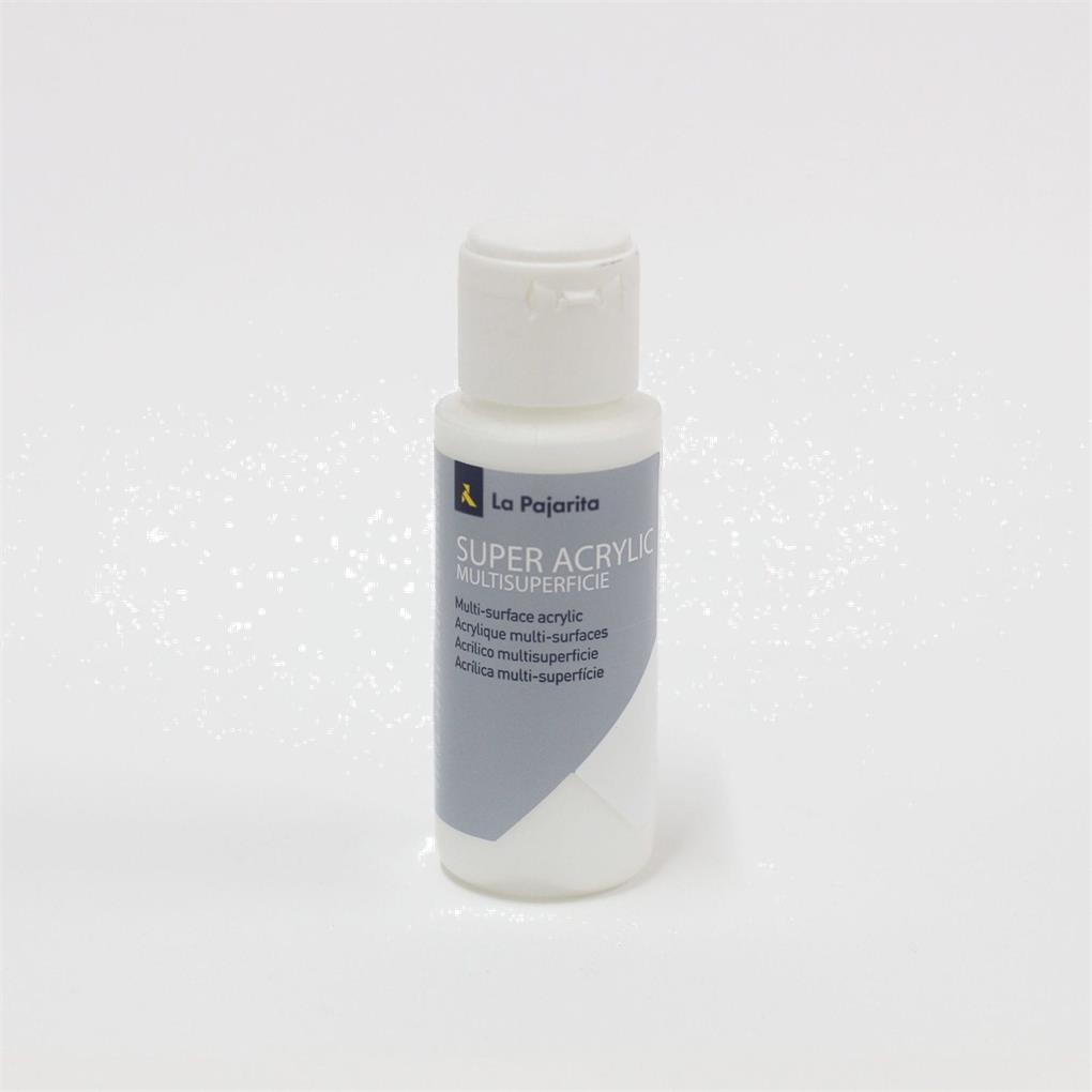 PINTURA SUPER ACRILICA LA PAJARITA 60 ML - BLANCO a-01
