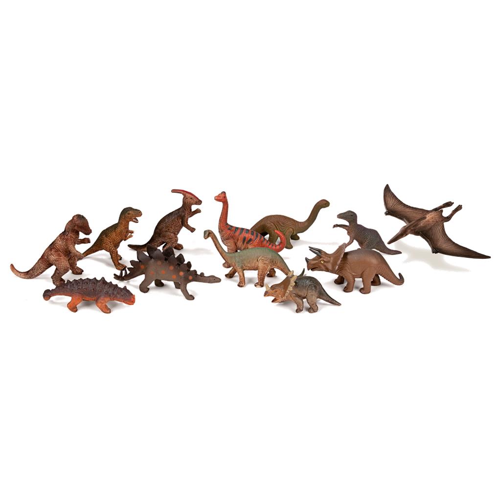 DINOSAURIOS 12 FIGURAS (BOTE CON ASA)