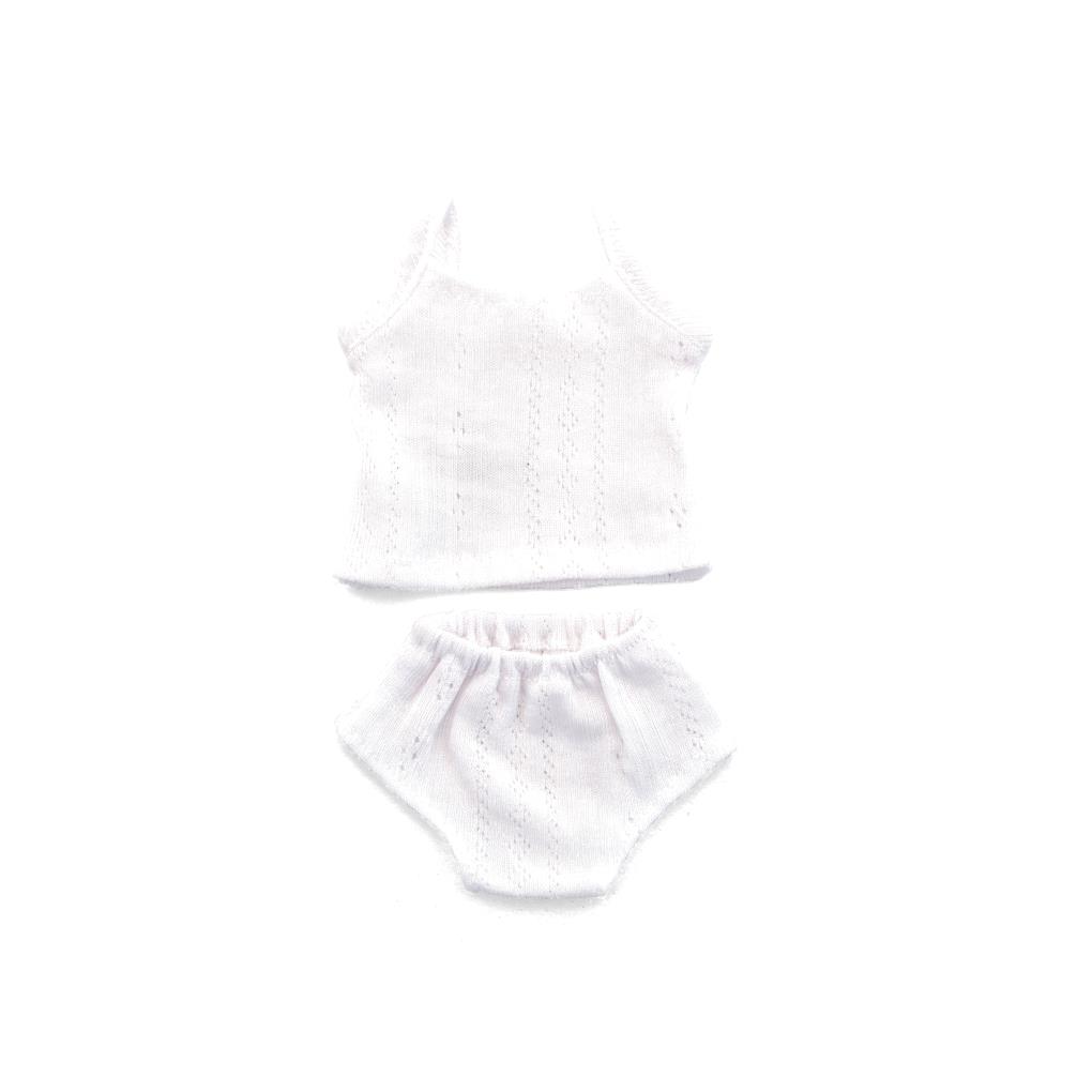 CONJUNTO CAMISETA Y BRAGUITAS (32 CM. - BOLSA CON PERCHA)