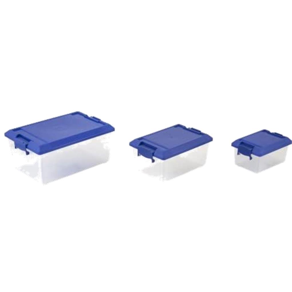 CONTENEDOR DE PLASTICO 2 L. (CON CIERRES DE SEGURIDAD- 20 X 9 X 14 CM.)