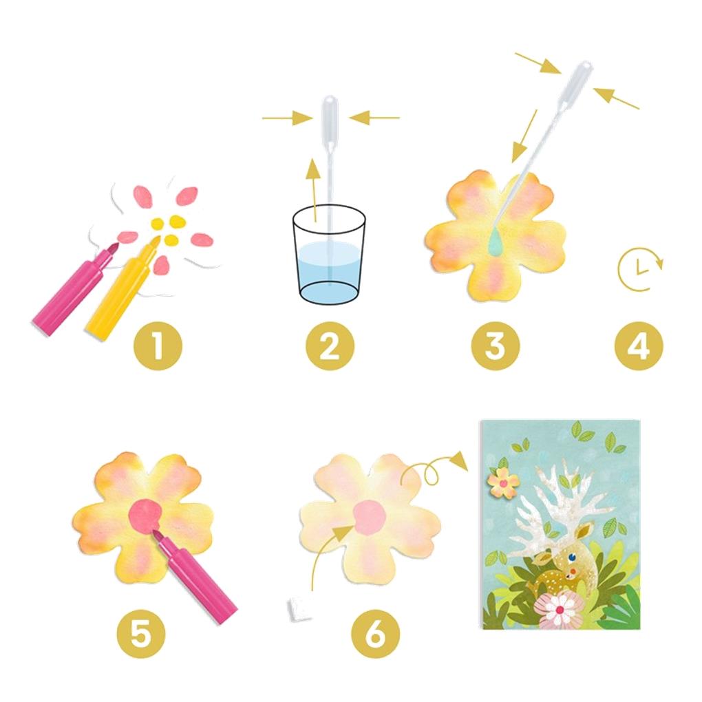 PINTURA CON AGUA Y PAPEL SECANTE DJECO - Imagen 4