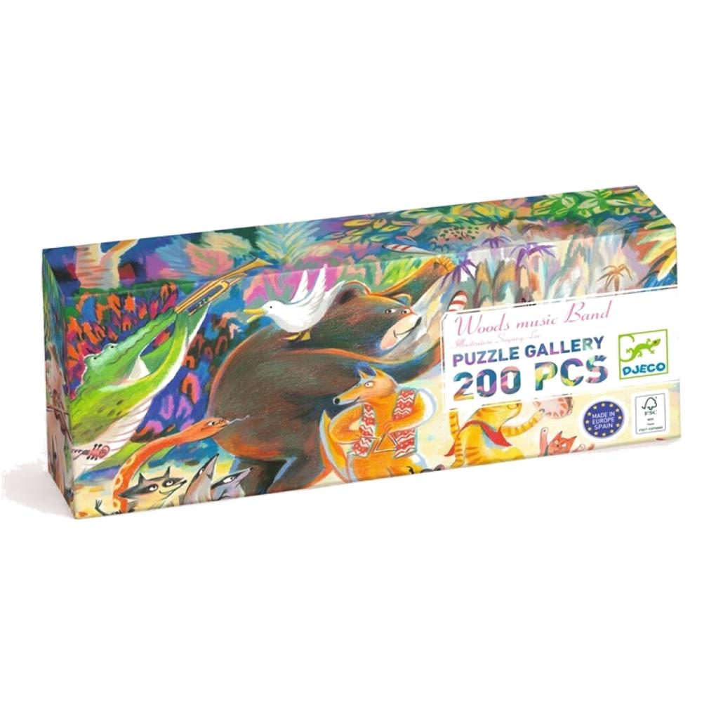 PUZZLE GALERIA WOODS MUSIC BAND 200 PIEZAS DJECO
