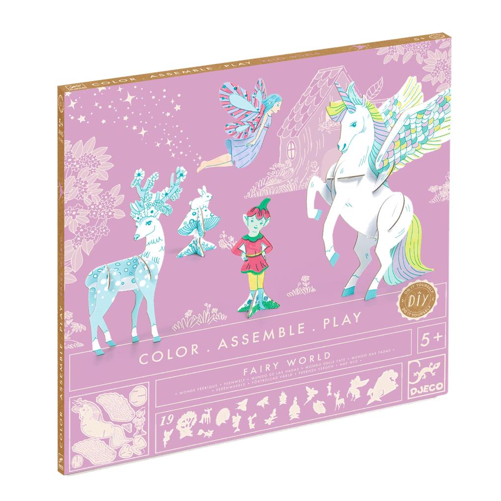 COLOREAR-CONSTRUIR-JUGAR MUNDO DE HADAS DJECO