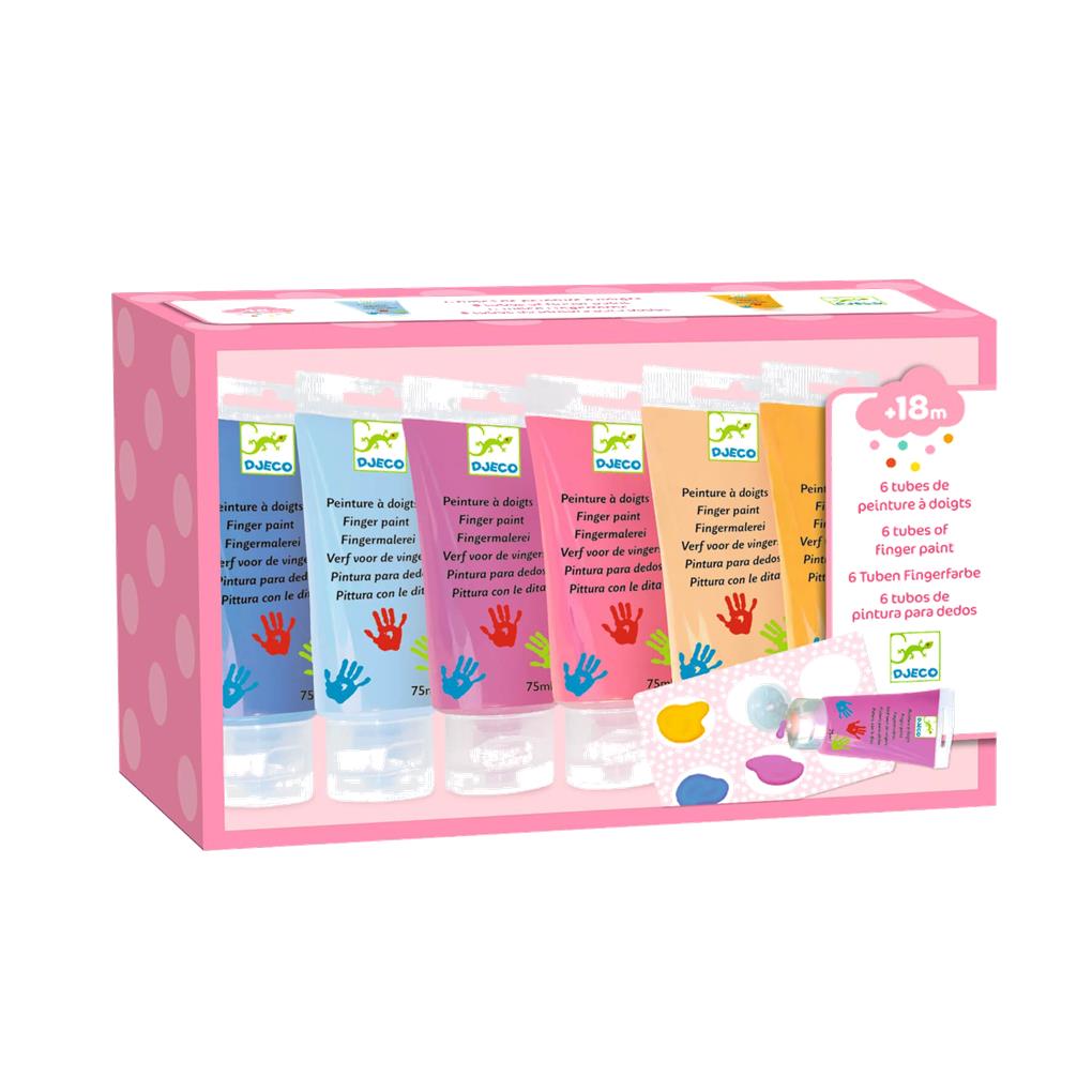 COLORES PINTURA DE DEDOS 6 TUBOS - SWEET DJECO
