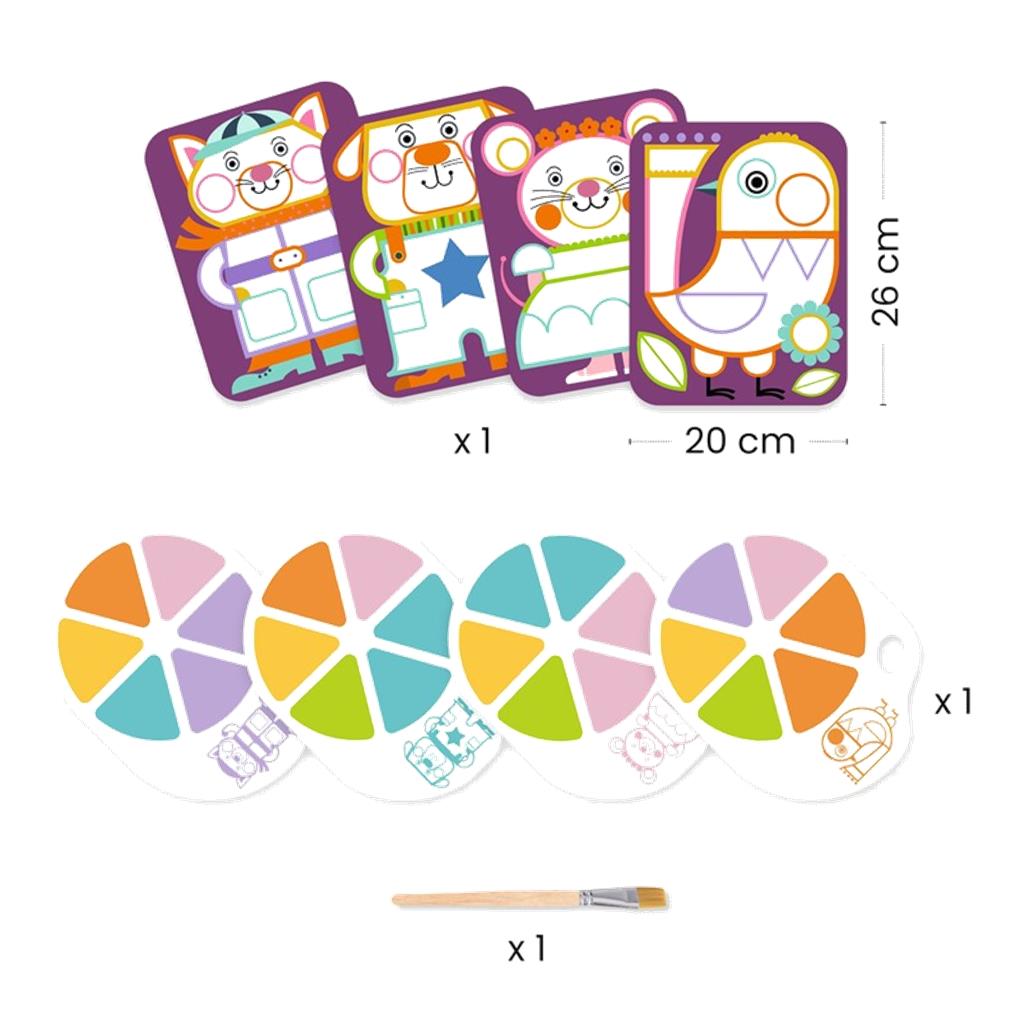 PINTURA CON PALETA LOS MOFLETUDOS DJECO - Imagen 2