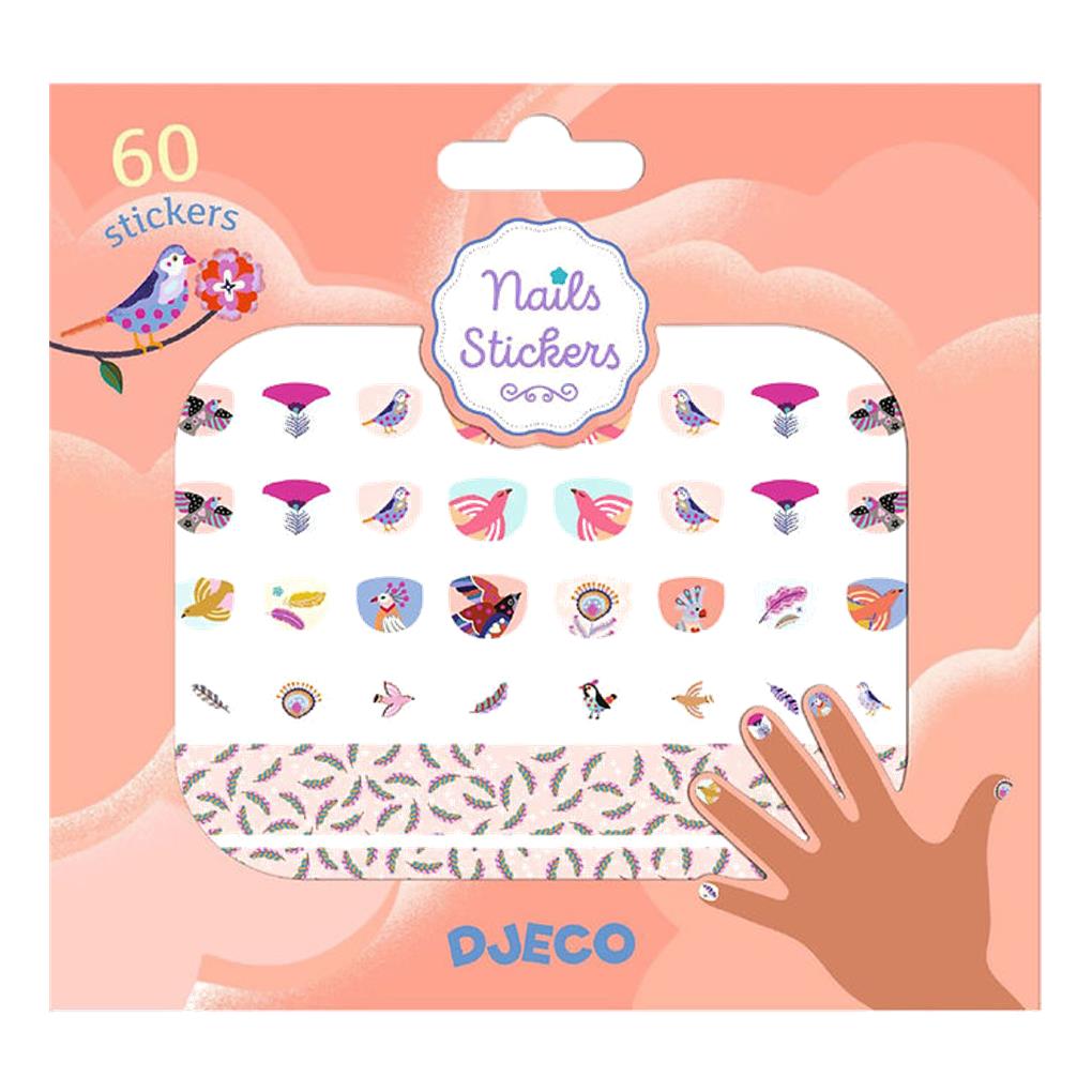 120 ADHESIVOS PARA UÑAS - PLUMAS DJECO