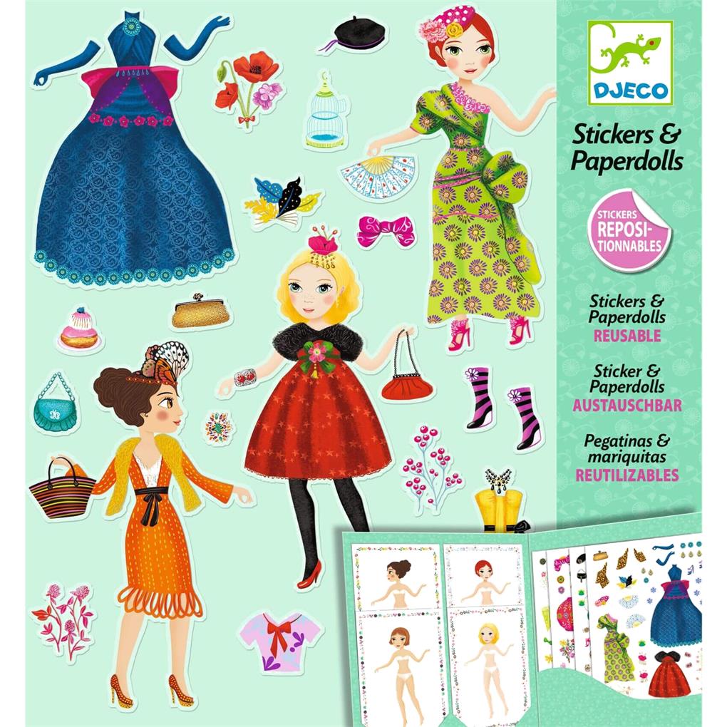 MUÑECAS DE PAPEL MODA A TOPE DJECO