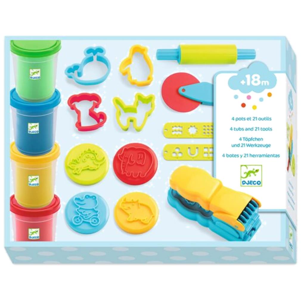 PASTA MOLDEAR ESTUCHE CON ACCESORIOS DJECO