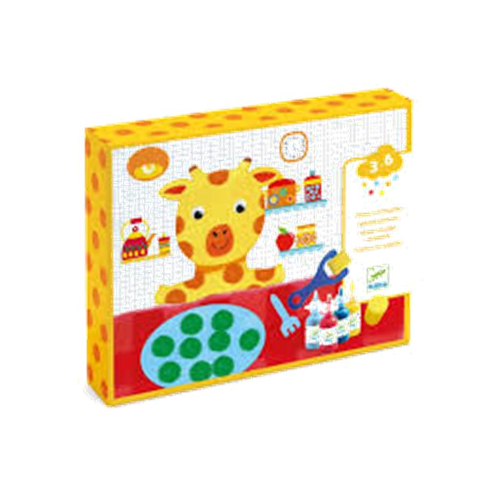 PINTURA CON ESPONJA LAS AVENTURAS DE LOS PELUCHES DJECO