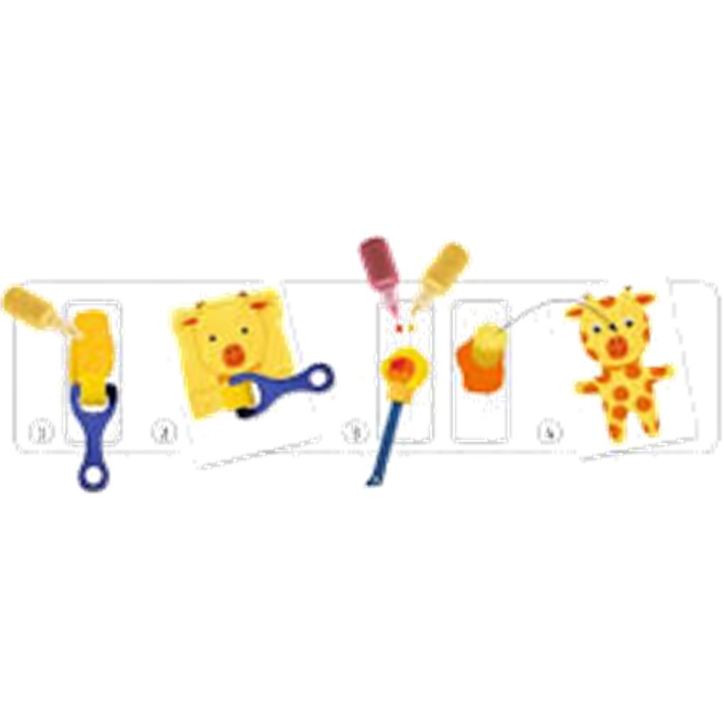 PINTURA CON ESPONJA LAS AVENTURAS DE LOS PELUCHES DJECO - Imagen 3