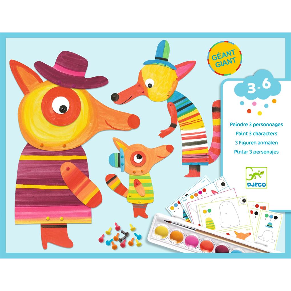 PINTURA LA FAMILIA DE ZORROS DJECO