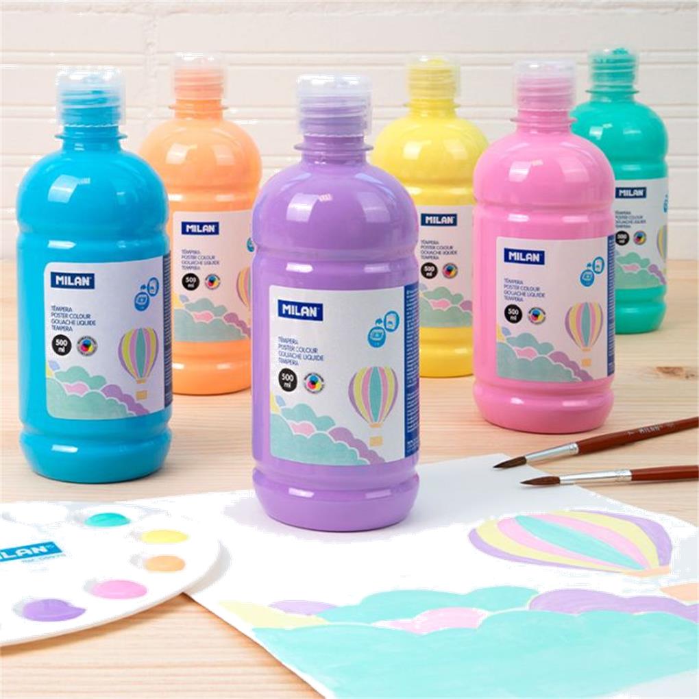 TEMPERA MILAN BOTELLA 500 ML - ROSA PASTEL - Imagen 2