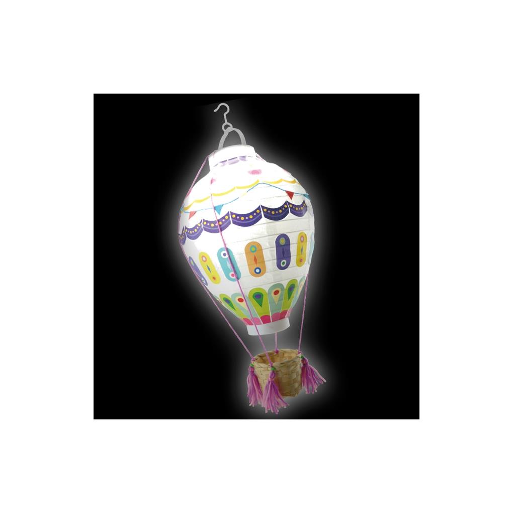 GLOBO AEROSTATICO CON LUZ - HOT AIR BALLOON LANTERN - Imagen 2