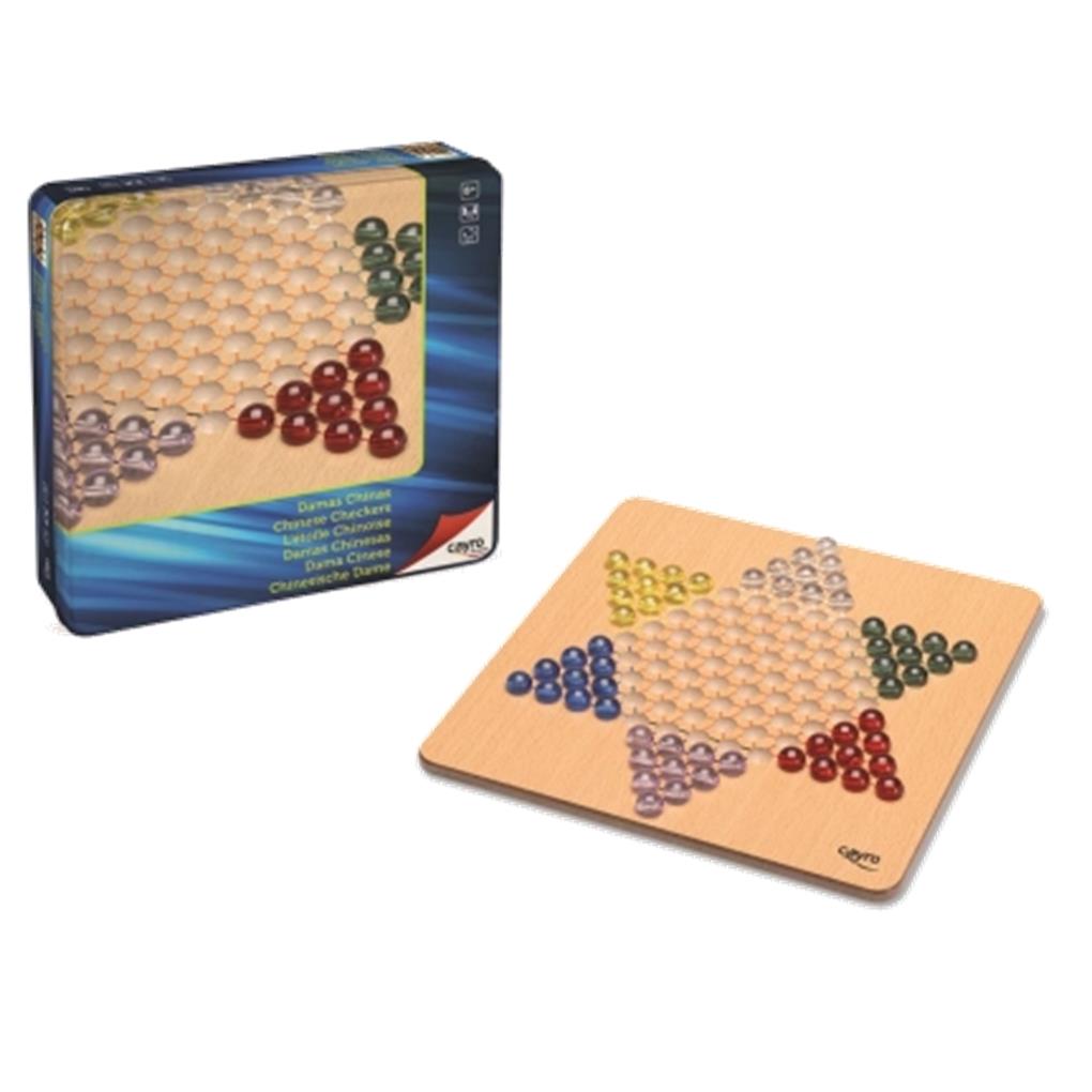 DAMAS CHINAS MADERA METAL BOX