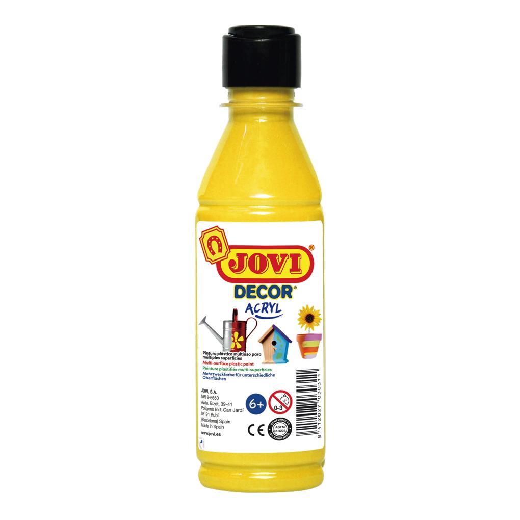 JOVIDECOR ACRYL PINTURA MULTISUPERFICIE 250 ML COLOR - AMARILLO