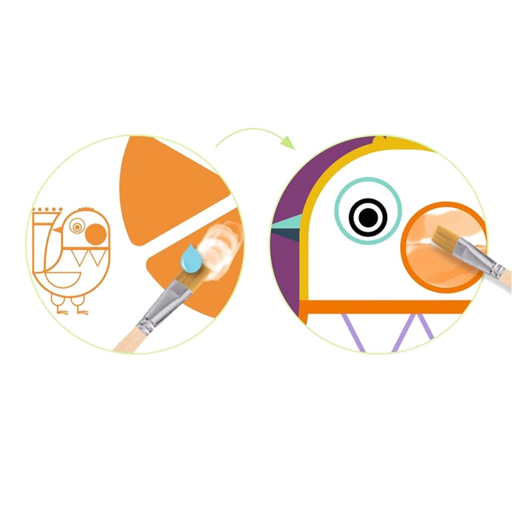 PINTURA CON PALETA LOS MOFLETUDOS DJECO - Imagen 3