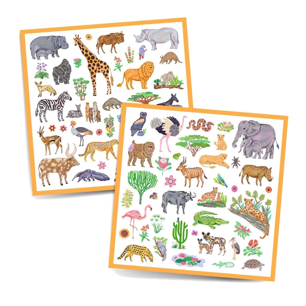 PEGATINAS KENIA 160 STICKERS DJECO - Imagen 2