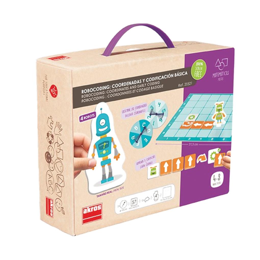 ROBOCODING: COORDENADAS Y CODIFICACION BASICA AKROS