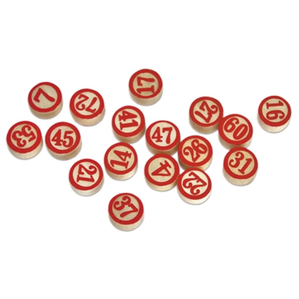 90 FICHAS MADERA DOS CARAS TAMAÑO XXL CAYRO