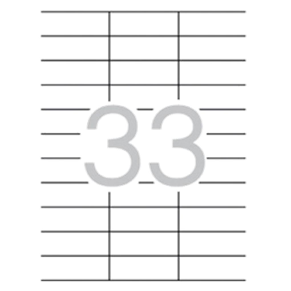 CAJA ETIQUETAS BLANCAS PERMANENTES 70 X 25.4 100 HOJAS APLI