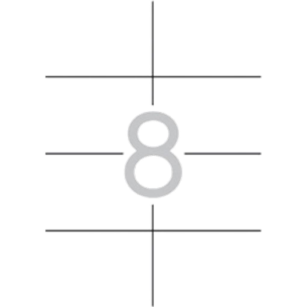 CAJA ETIQUETAS BLANCAS PERMANENTES 107 X 74 MM 100 HOJAS