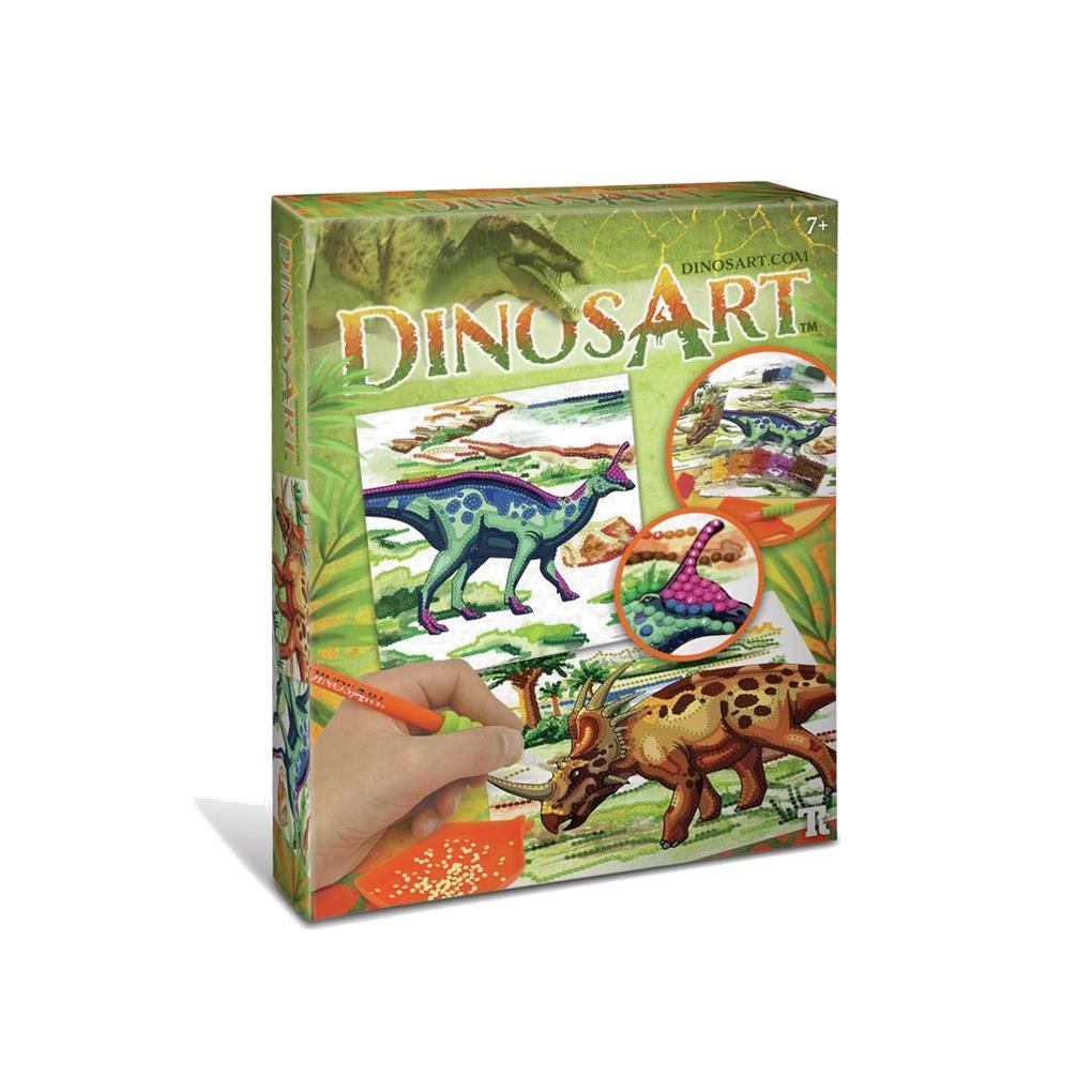 LAMINAS PINTA POR NUMEROS DINOSART