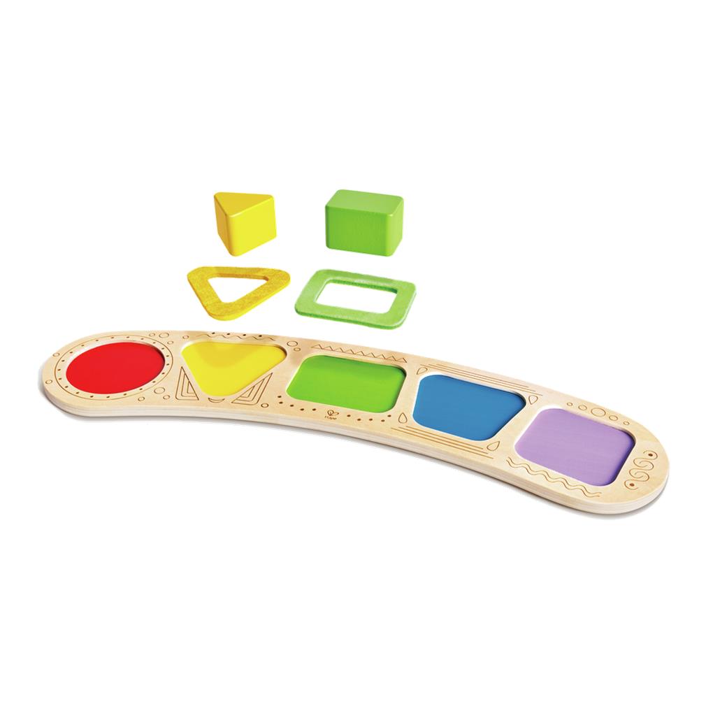 COLOUR & SHAPE SORTING PUZZLE HAPE - Imagen 2