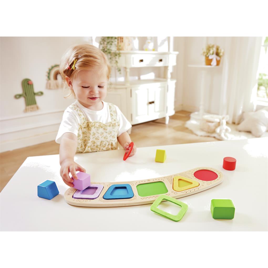 COLOUR & SHAPE SORTING PUZZLE HAPE - Imagen 4