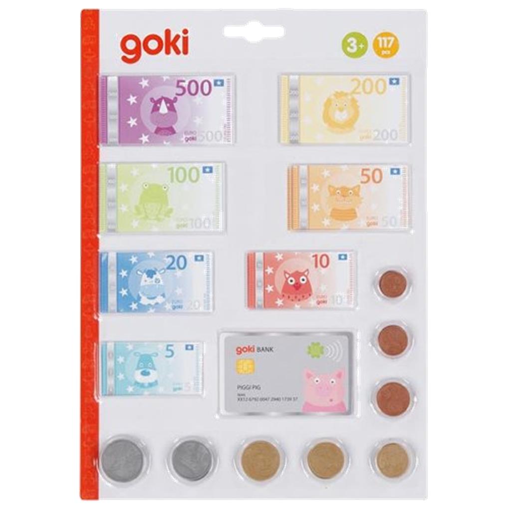 BILLETES, MONEDAS Y TARJETA BANCARIA GOKI - Imagen 2