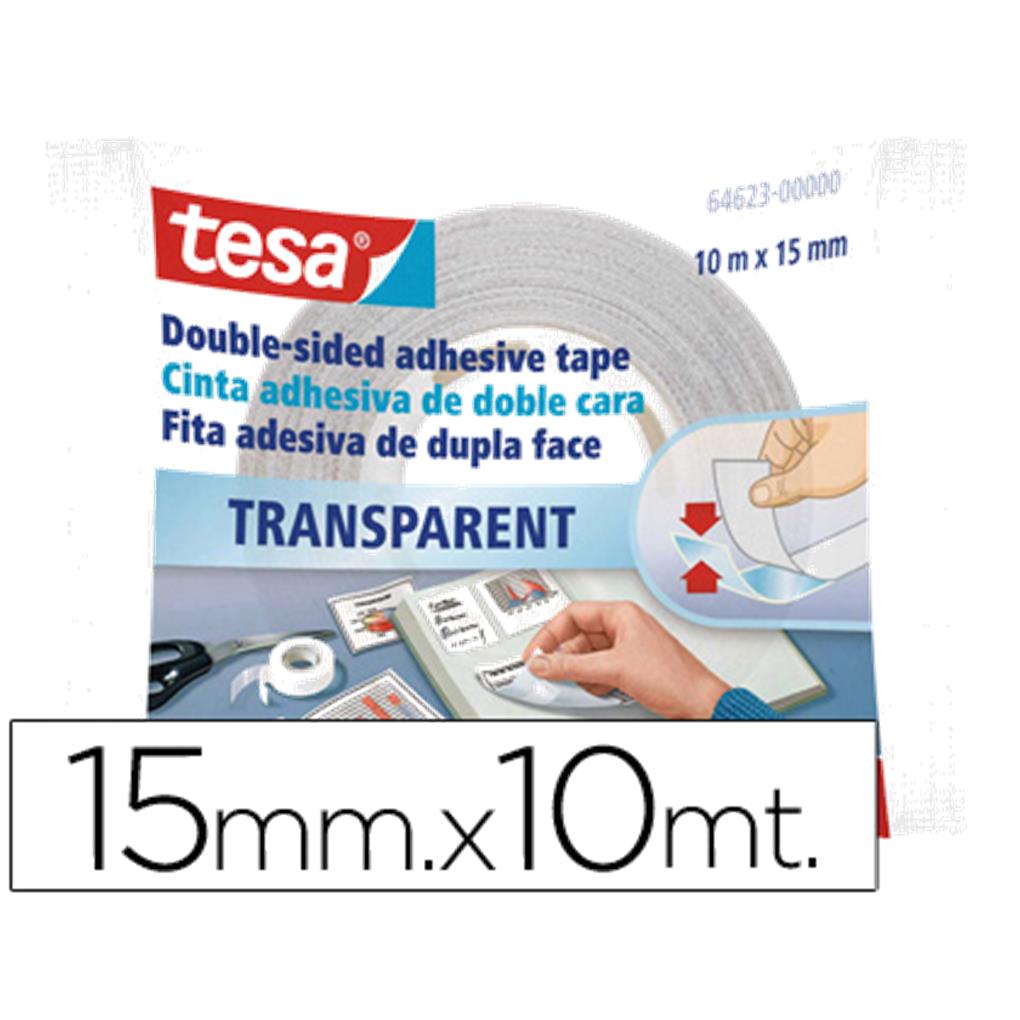 CINTA ADHESIVA DOBLE CARA TESA 10 MT X 15MM