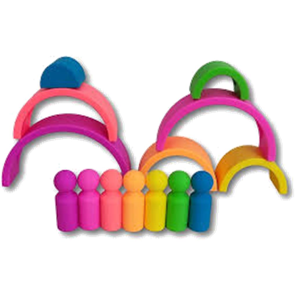ARCO IRIS 7PCS NEÓN + 7FIGURAS - Imagen 2