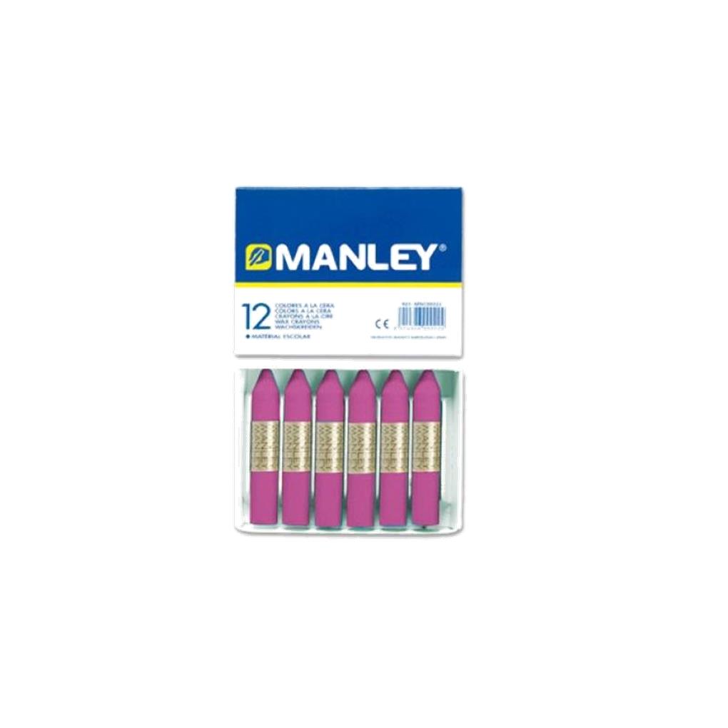 CERAS MANLEY UNICOLOR 12 UDS - Nº 39 LILA