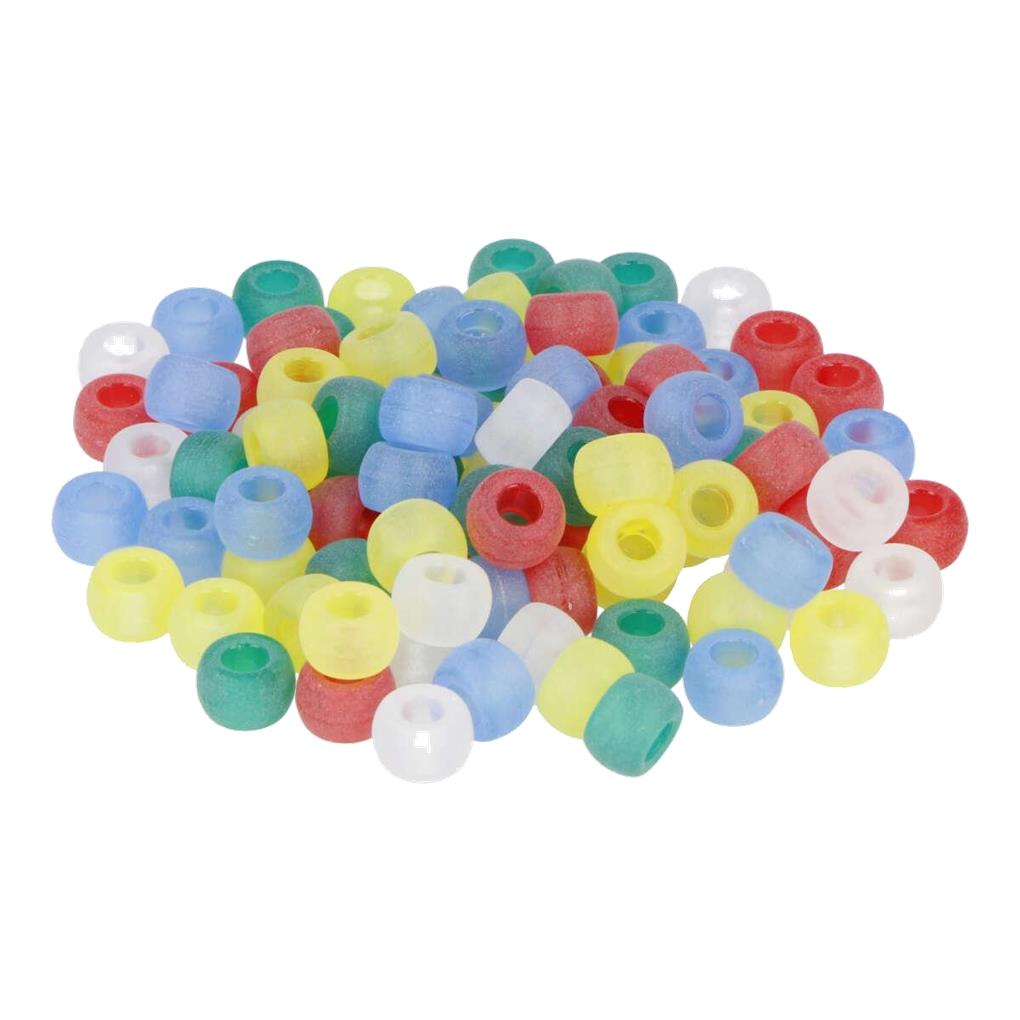 CUENTAS DE PLASTICO ECO GROSELLA MULTICOLOR MATE 9 MM DIAM 1000 UD APROX - Imagen 2