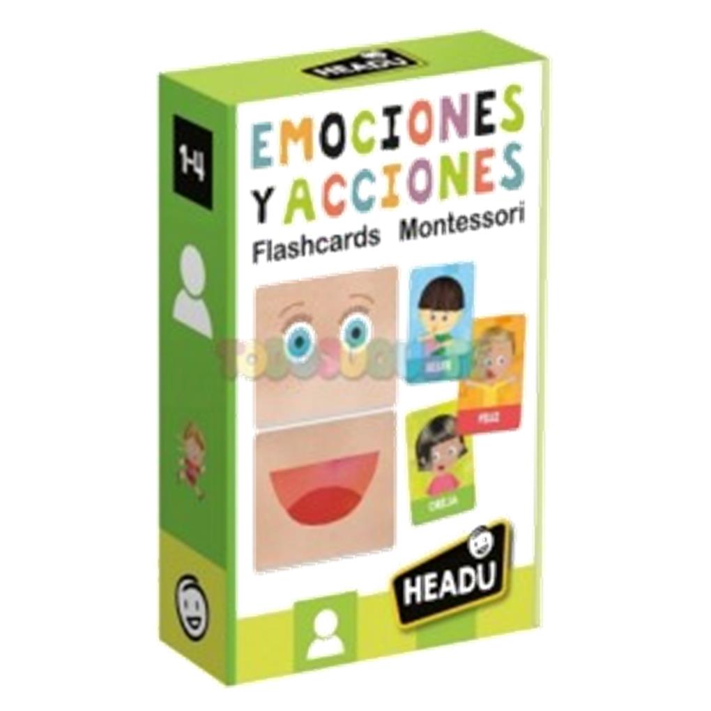 MONTESSORI FLASHCARDS EMOCIONES Y ACCIONES