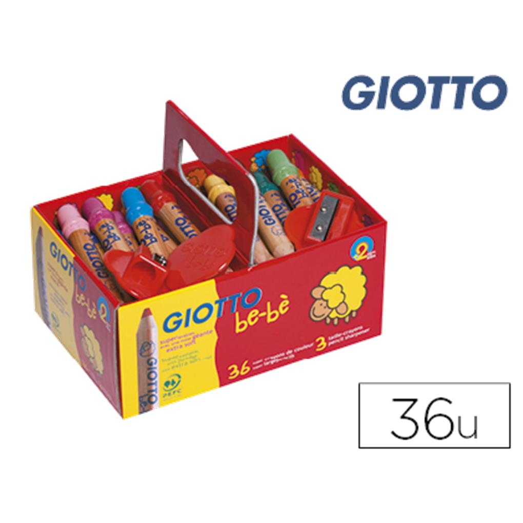 GIOTTO BE-BÈ SUPER LAPICES. SCHOOLPACK 36 UDS. + 3 SACAP.