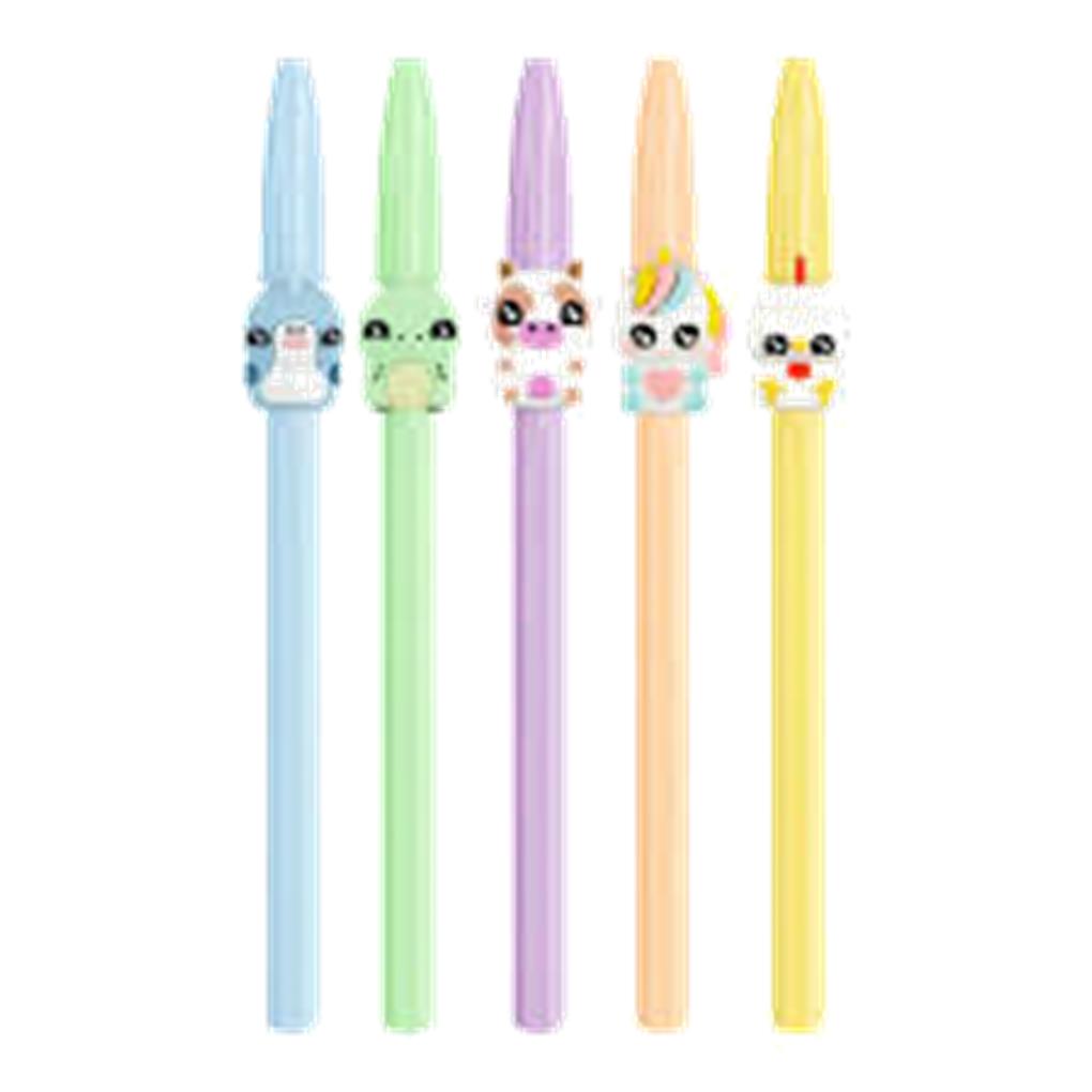 BOLIGRAFO BIC CRISTAL CUERPO PASTEL FIGURAS TINTA AZUL