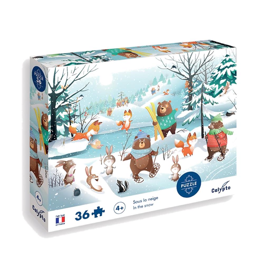 PUZZLE BAJO LA NIEVE 36 PIEZAS