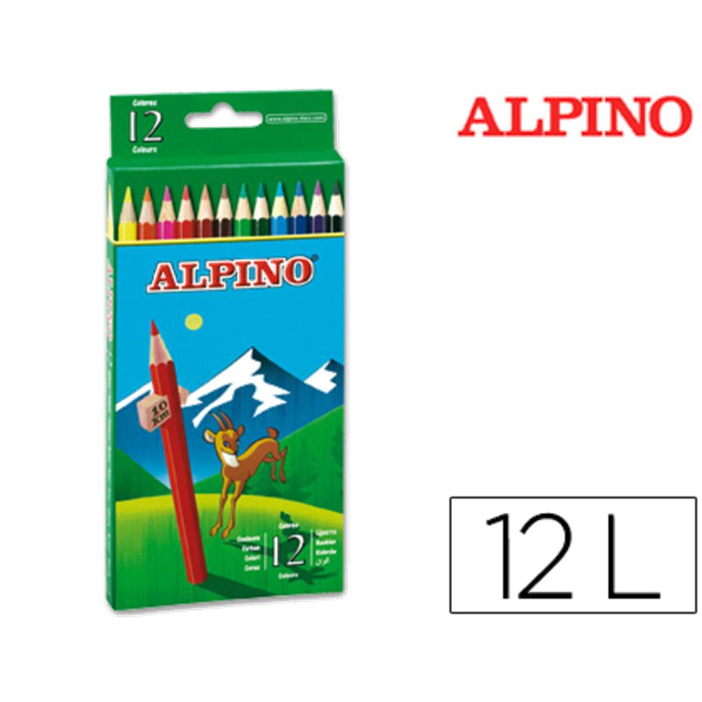 LAPICES ALPINO ESTUCHE 12 COLORES SURTIDOS