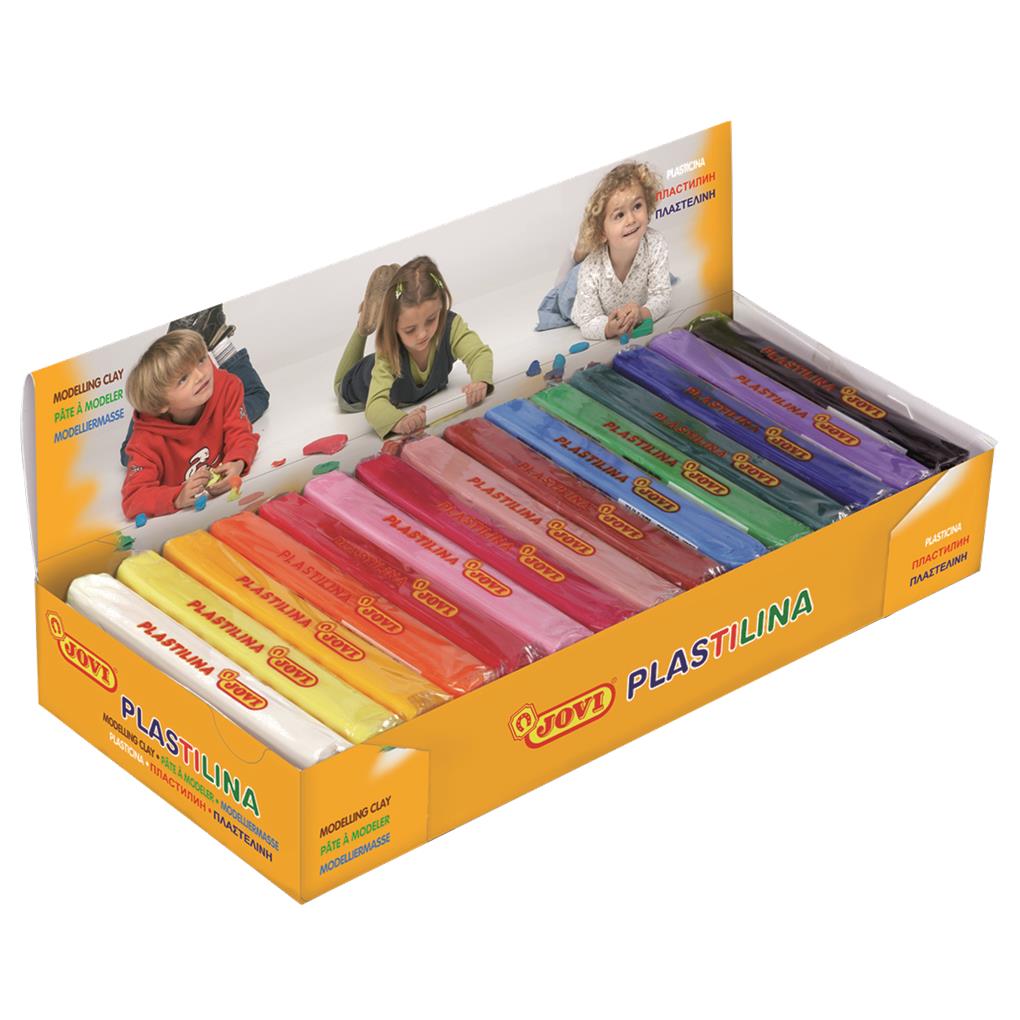PLASTILINA JOVI 150 GR 15 PASTILLAS COLORES SURTIDOS