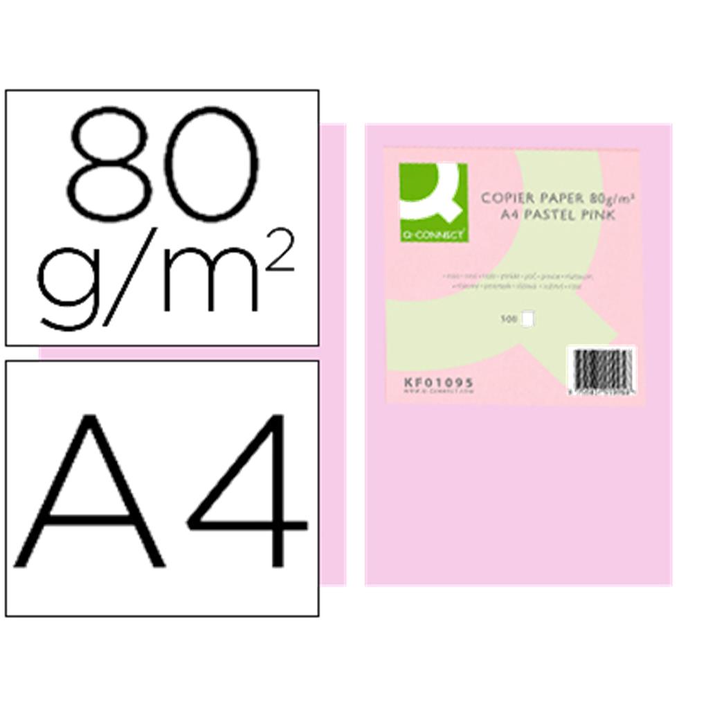 PAPEL DIN A4 80 GR PQTE/ 500 H. - ROSA SUAVE (FLAMINGO)