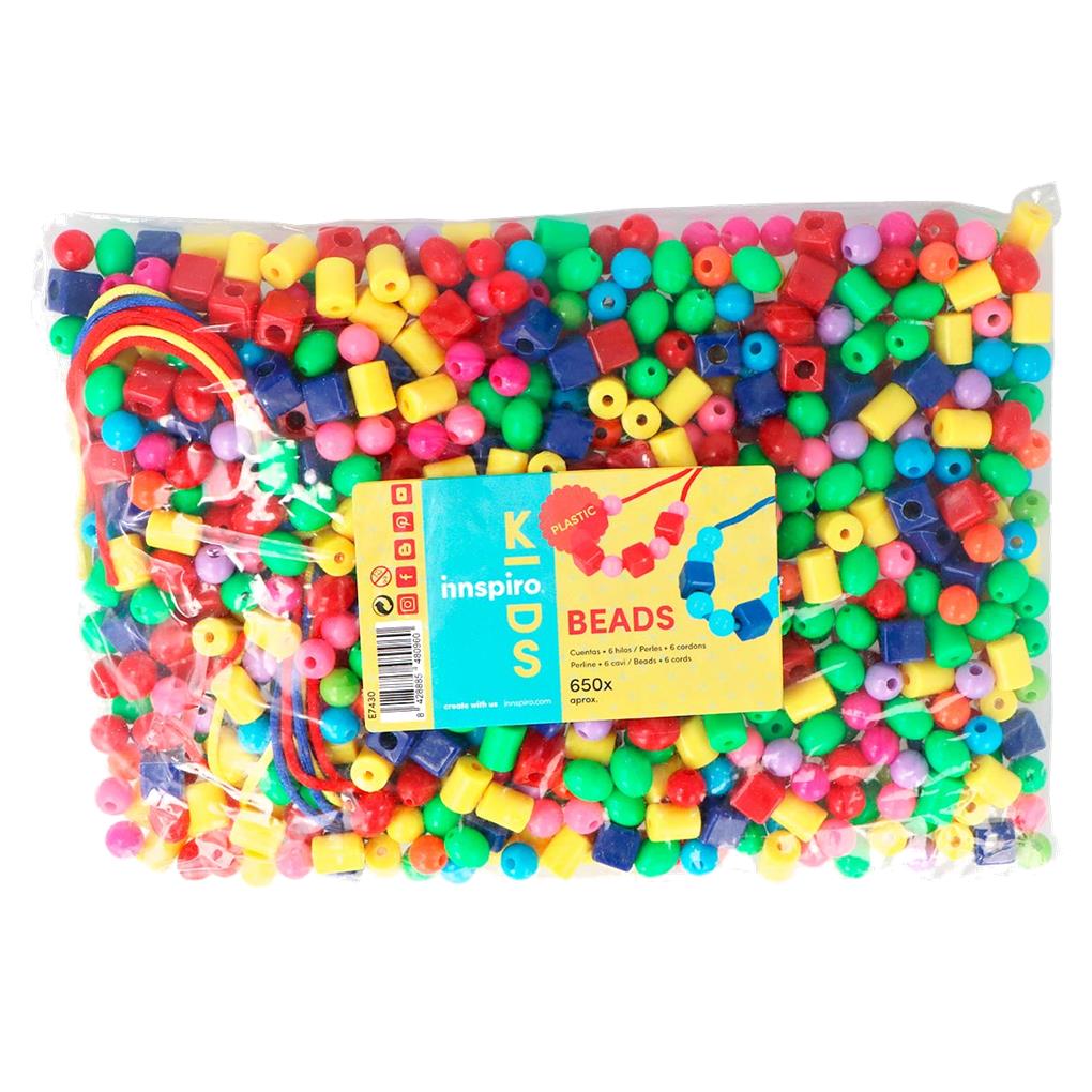 CUENTAS DE PLASTICO BOLSA MIX DE FORMAS Y COLORES 10 MM. 650 UDS. - Imagen 2